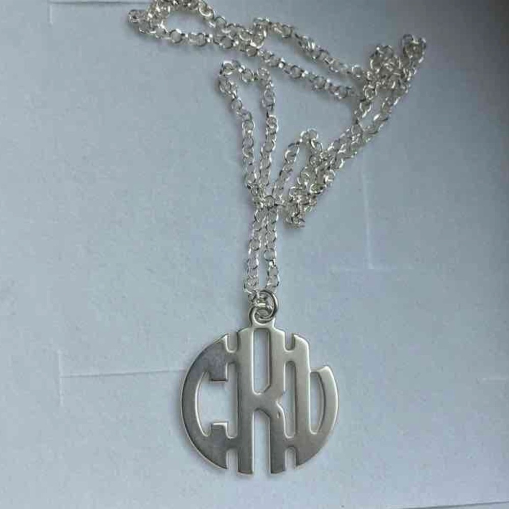 CKL Sterling Silver Monogram Necklace